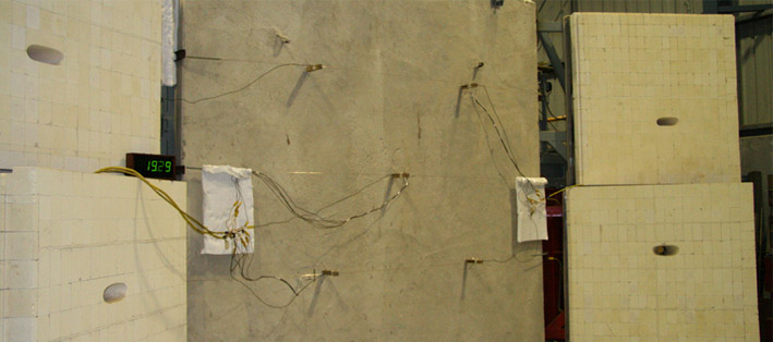 Fire resistance testing